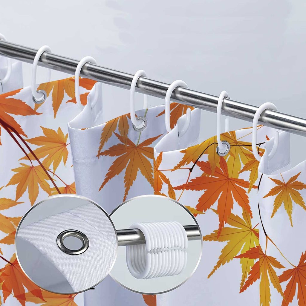 Fall Gnomes Fabric Shower Curtain Set with Hooks 72X72" X69595