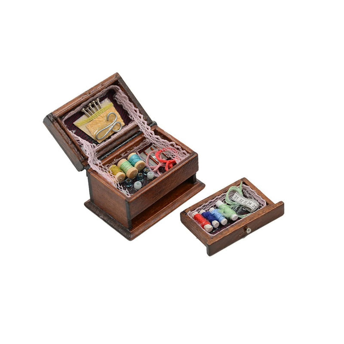 1:12 Dollhouse Miniature Sewing Needle Kit Box B827810