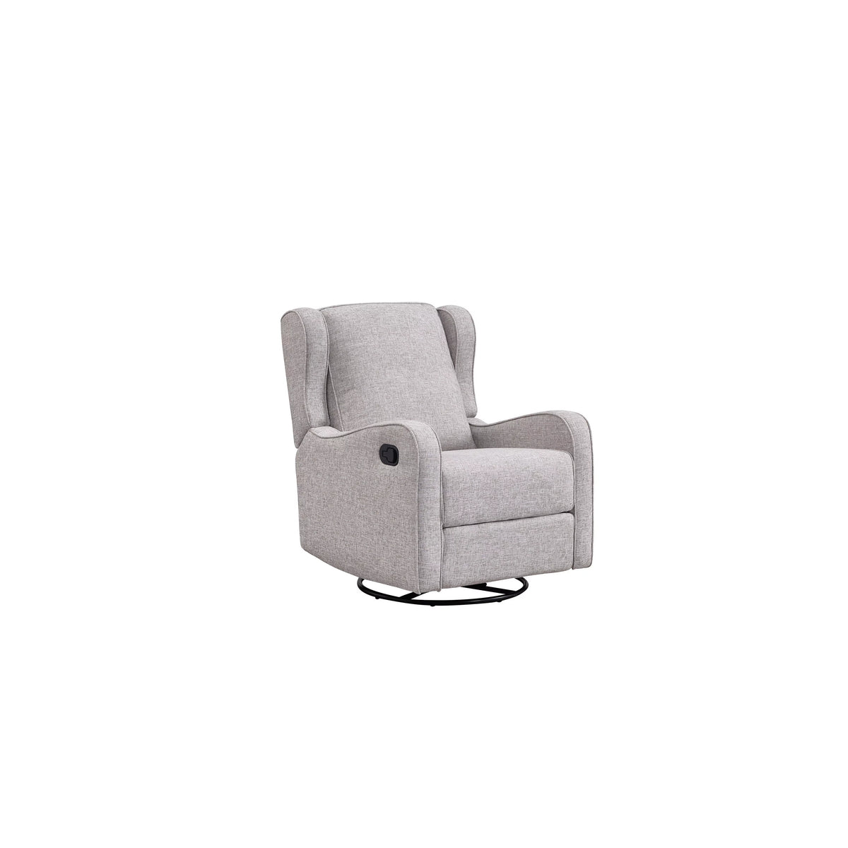 Fawn Gray Fabric Swivel Glider and Recliner G338702