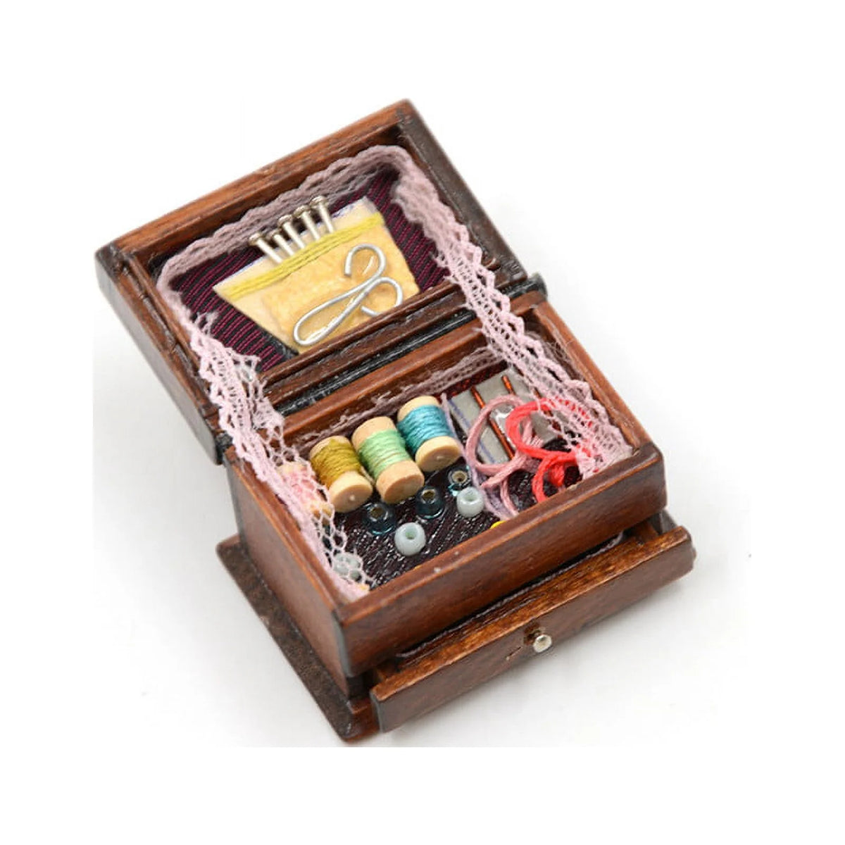 1:12 Dollhouse Miniature Sewing Needle Kit Box B827810