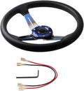 14 Inch Deep Dish Racing Steering Wheel Aluminum Alloy 6 Bolts Z639