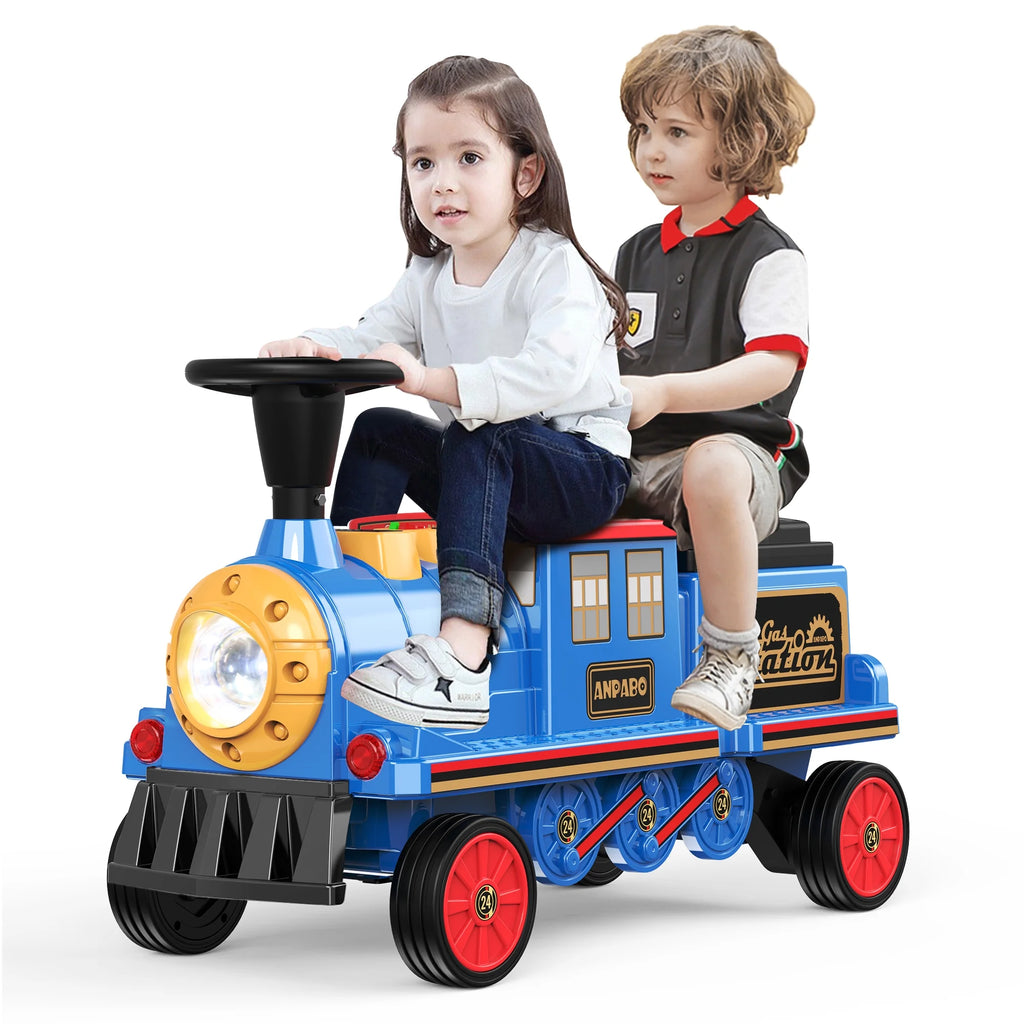 12 Volt 2 Seater Kids Ride on Train with Storage Box B337852