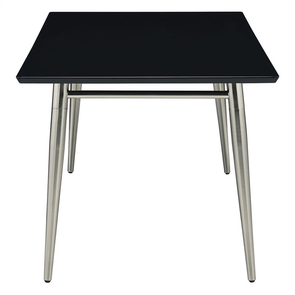 Rectangle Coffee Table with Engineered Wood Black Top B1716