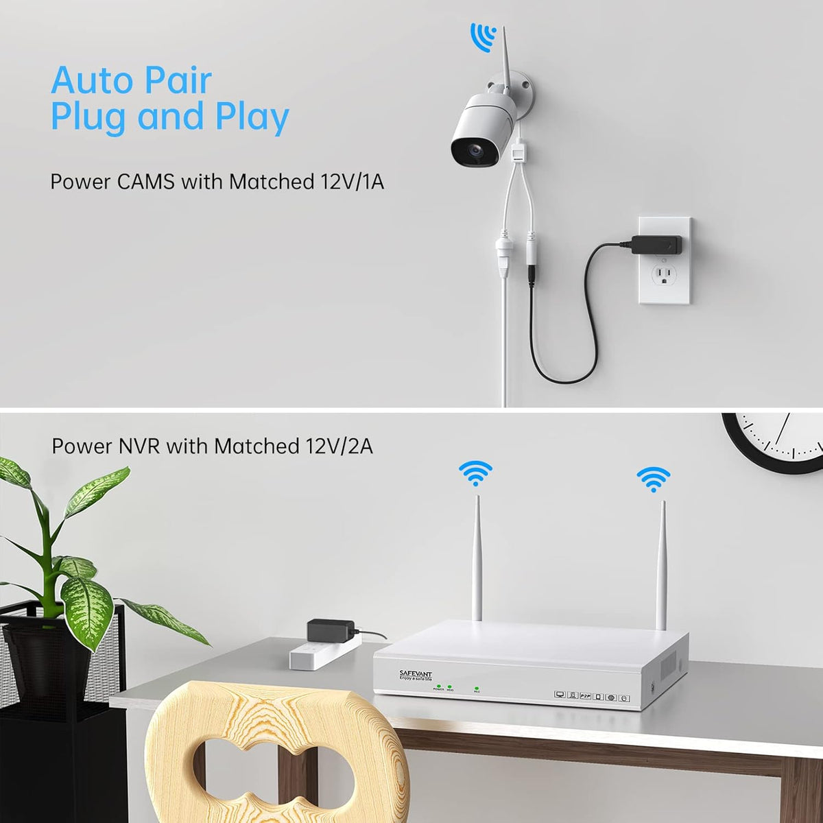 1080P 8 Channel Wireless Security Camera System with 1TB Hard Drive Y333315