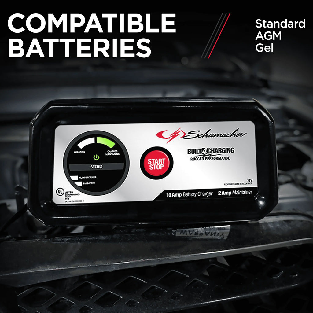 10-Amp 12V Fully Automatic Battery Charger and Maintainer K272898