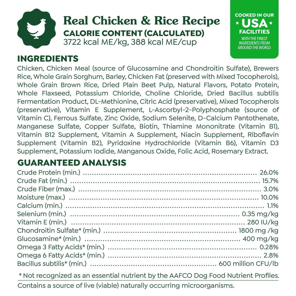 High Protein Dry Dog Food Chicken & Rice O573