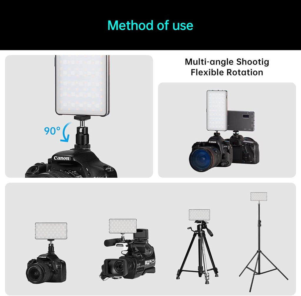 RGB Video Light Panel with Rechargeable Battery P6737