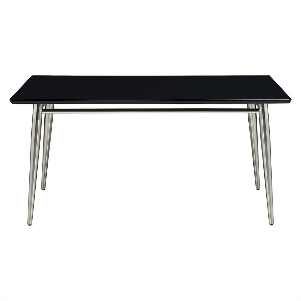 Rectangle Coffee Table with Engineered Wood Black Top B1716