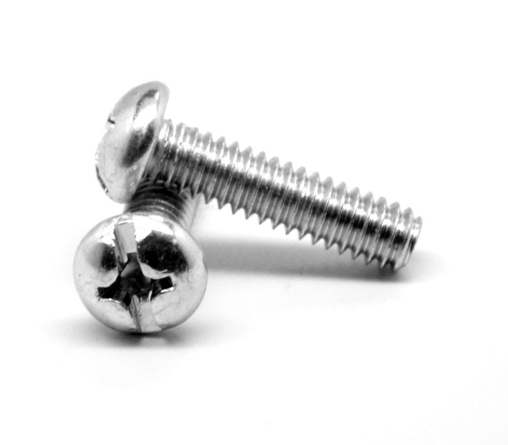 #8-32 x 1 3/4 Coarse Thread Machine Screw Combo Pan Head Low Carbon Steel Zinc Plated R936