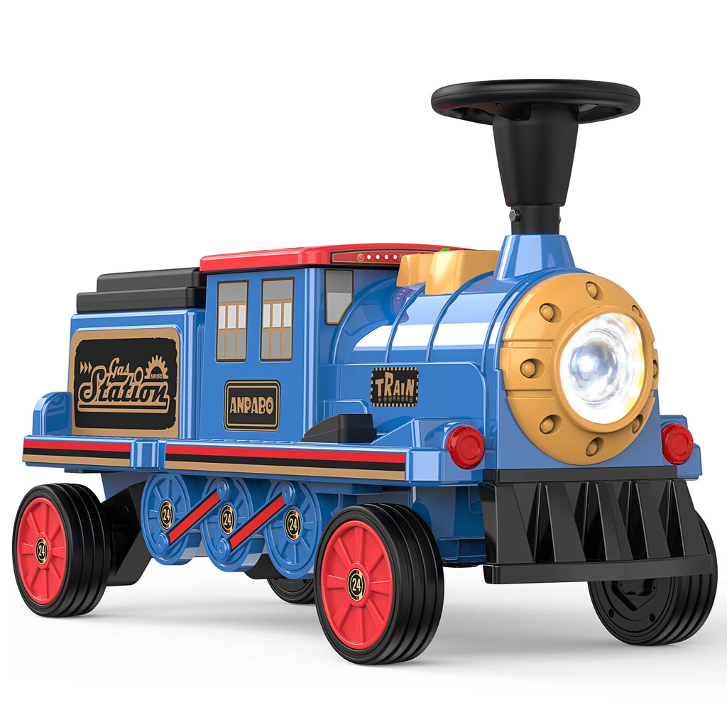 12 Volt 2 Seater Kids Ride on Train with Storage Box B337852