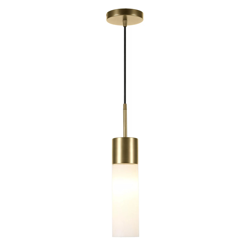 1-Light Pendant with Milk White Glass Shade E442169
