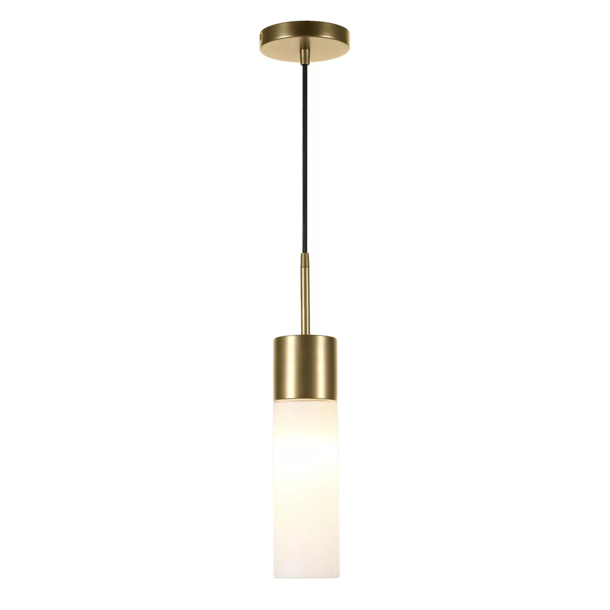 1-Light Pendant with Milk White Glass Shade E442169