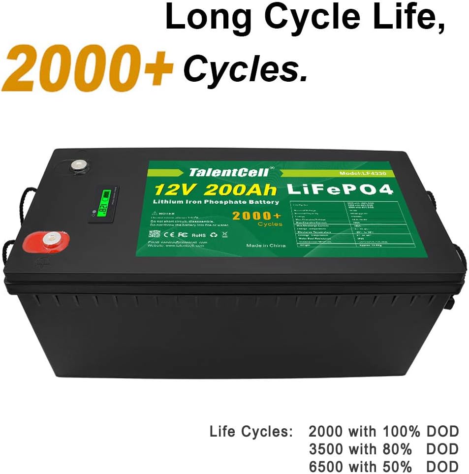 12V 200Ah Lithium Iron Phosphate Deep Cycle Battery Pack V510