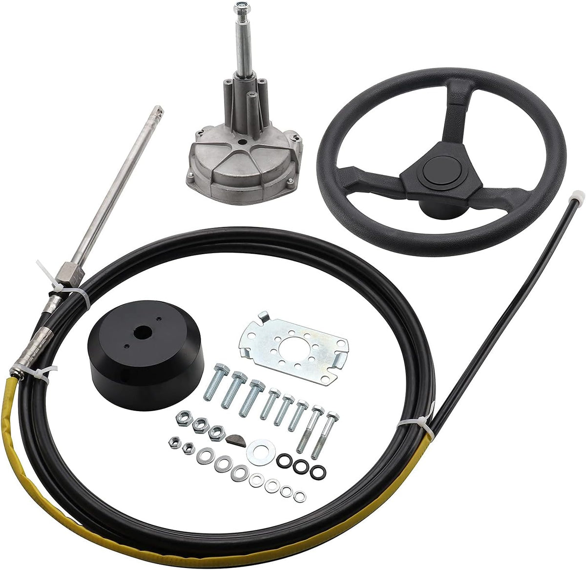 13' Boat Steering Cable with 13 Wheel J2376