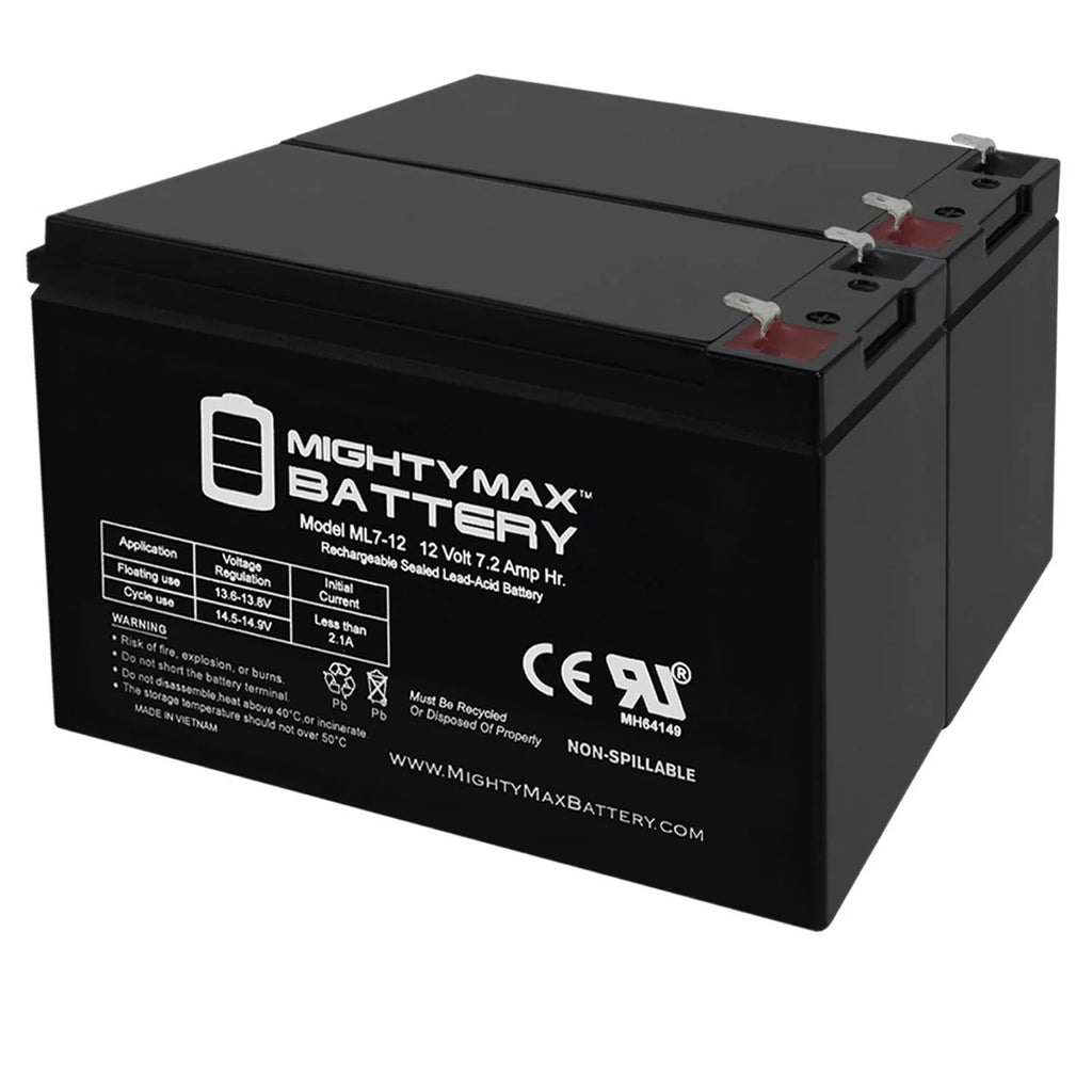 12 Volt 7ah Rechargeable Battery with F1 Terminals K838061