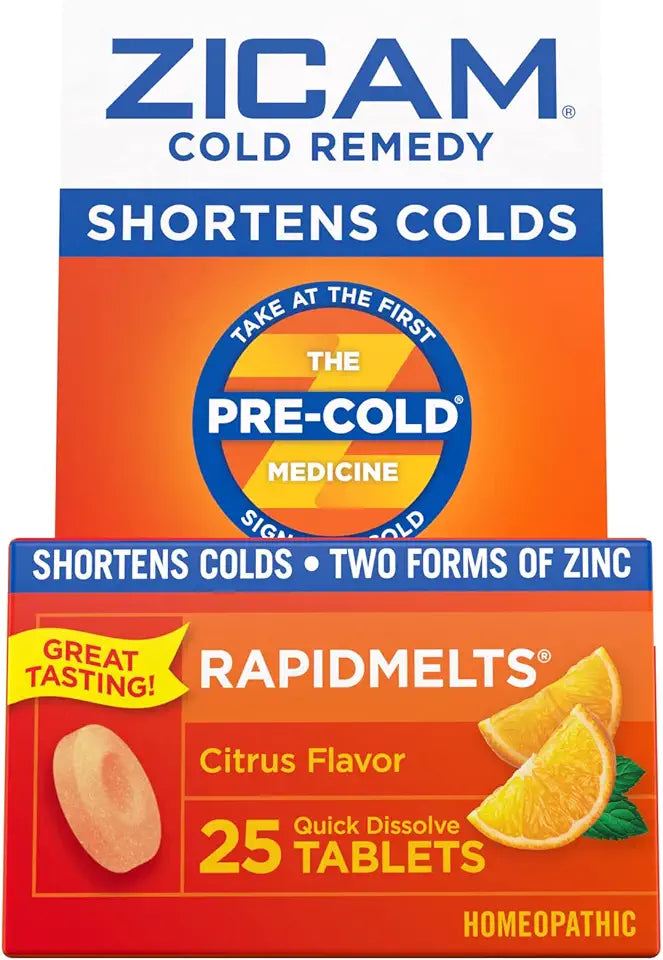 Citrus Flavor 25 Count Zinc Cold Remedy O370707