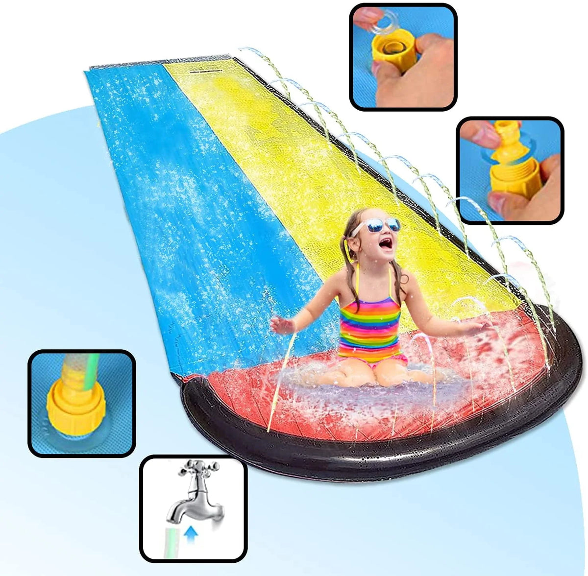 15.5ft Inflatable Water Slide U530