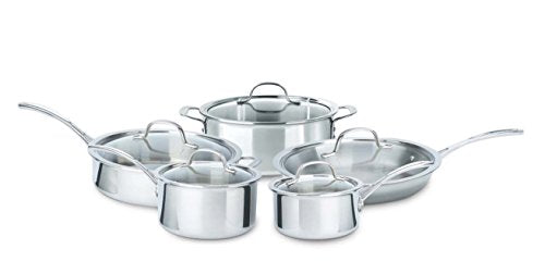 10 Piece Tri-Ply Stainless Steel Cookware Set W297