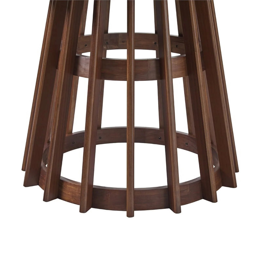48" Mid-Century Round Wood Pedestal Dining Table A99217