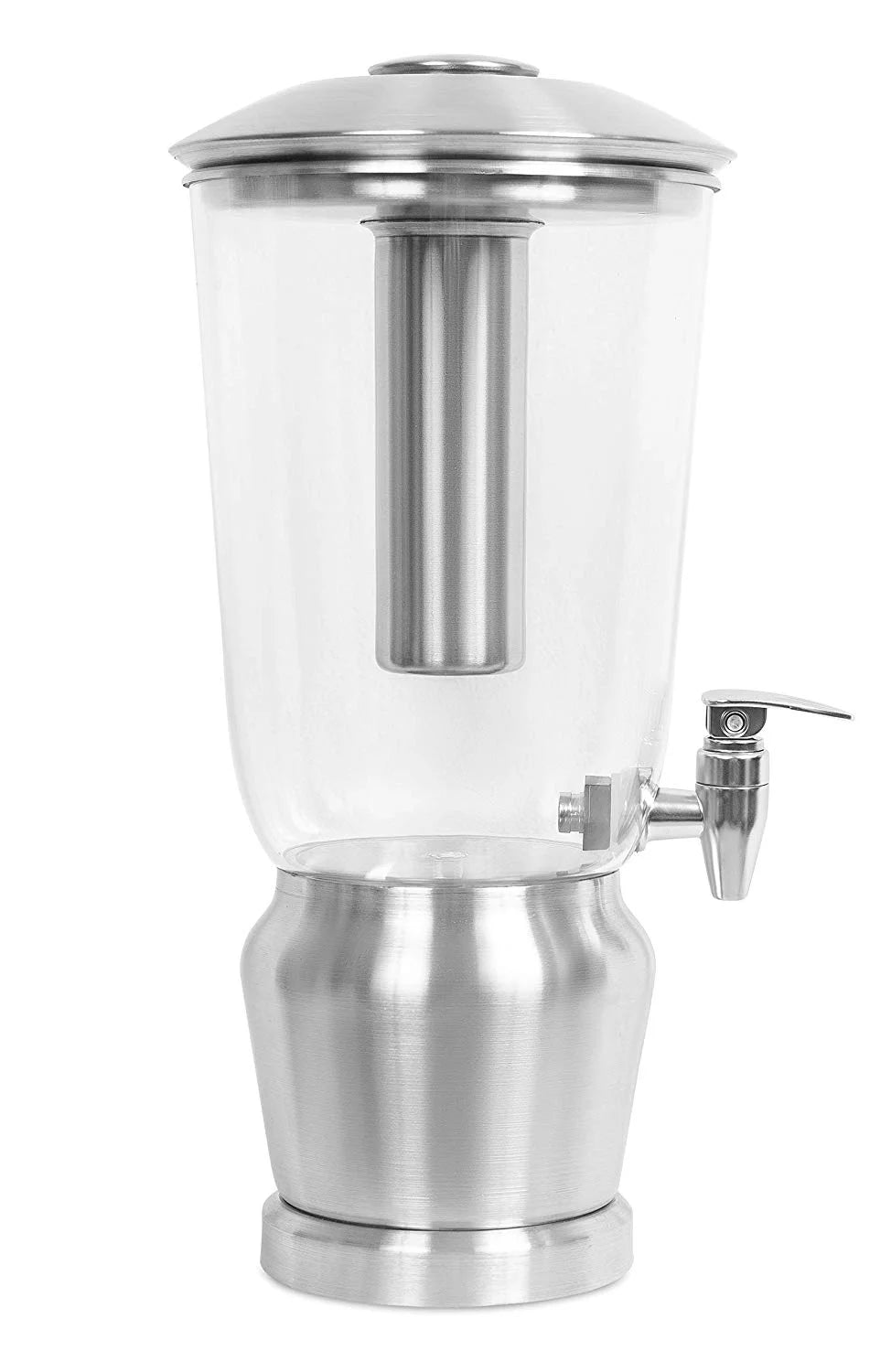 1.5 Gallon Stainless Steel Beverage Dispenser with Ice Container, Stand & Spigot G8978