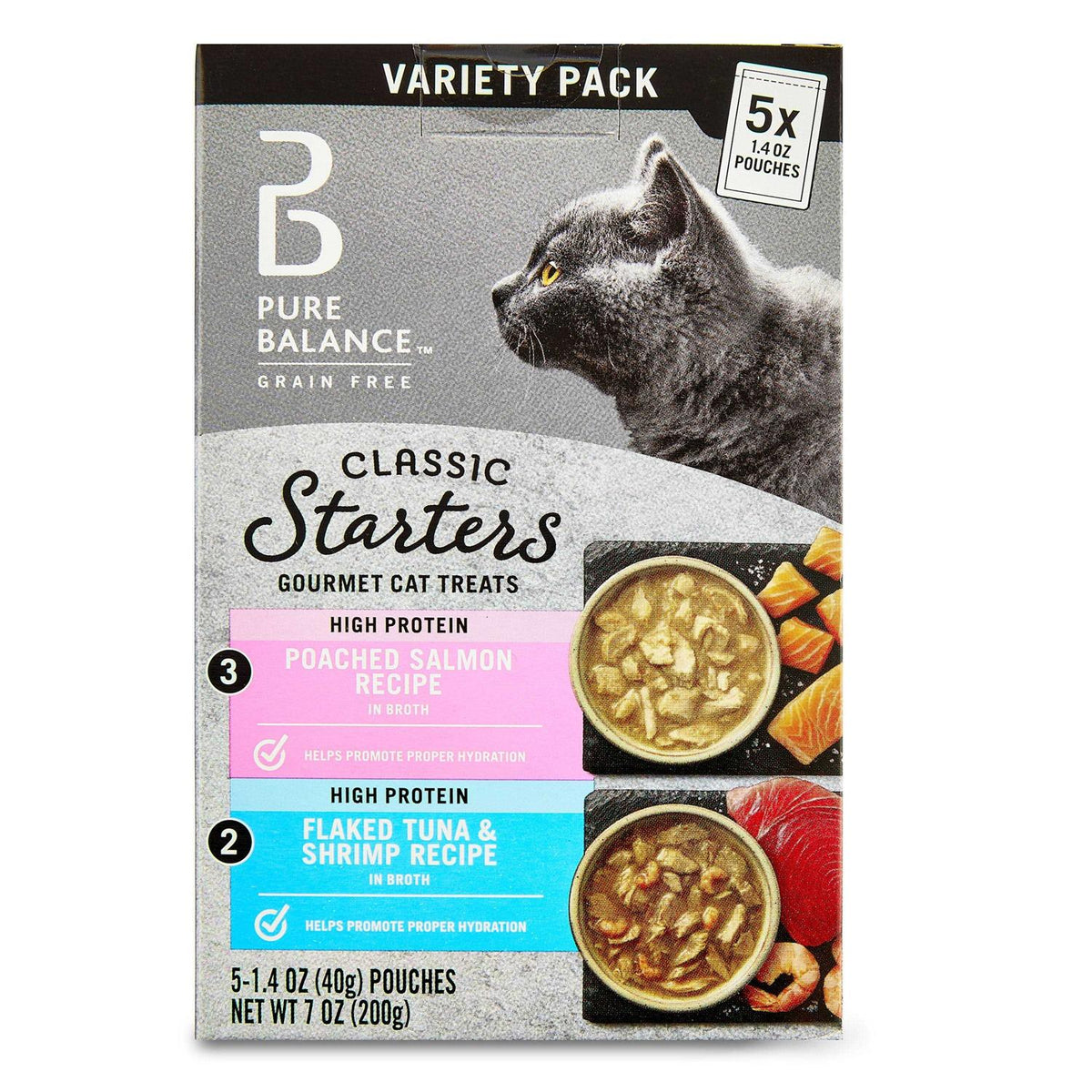 Salmon Tuna & Shrimp Recipe Cat Treats P137159