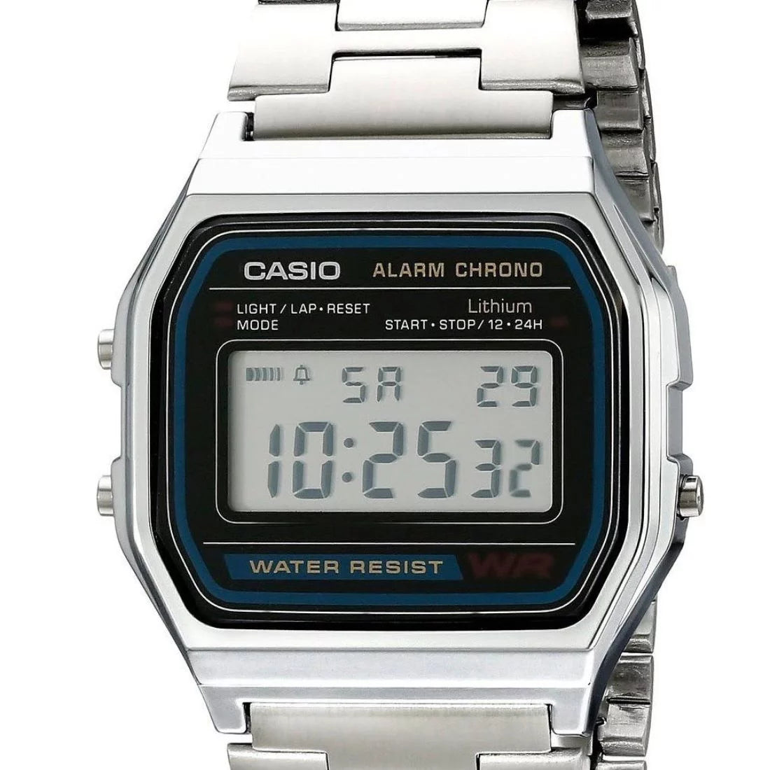 Silver Stainless Steel Digital Watch S14779