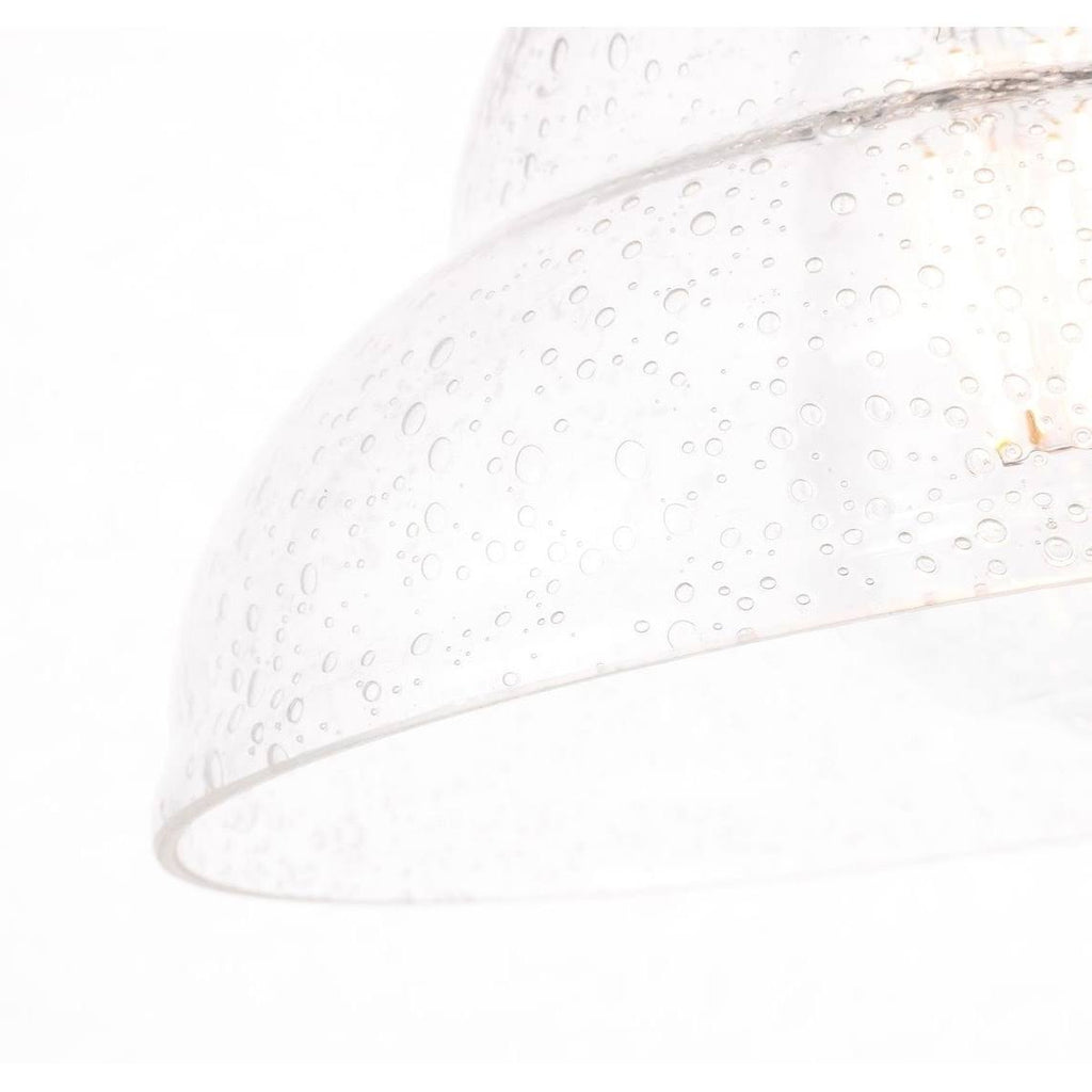 1-Light Clear Seeded Glass Brass K22649