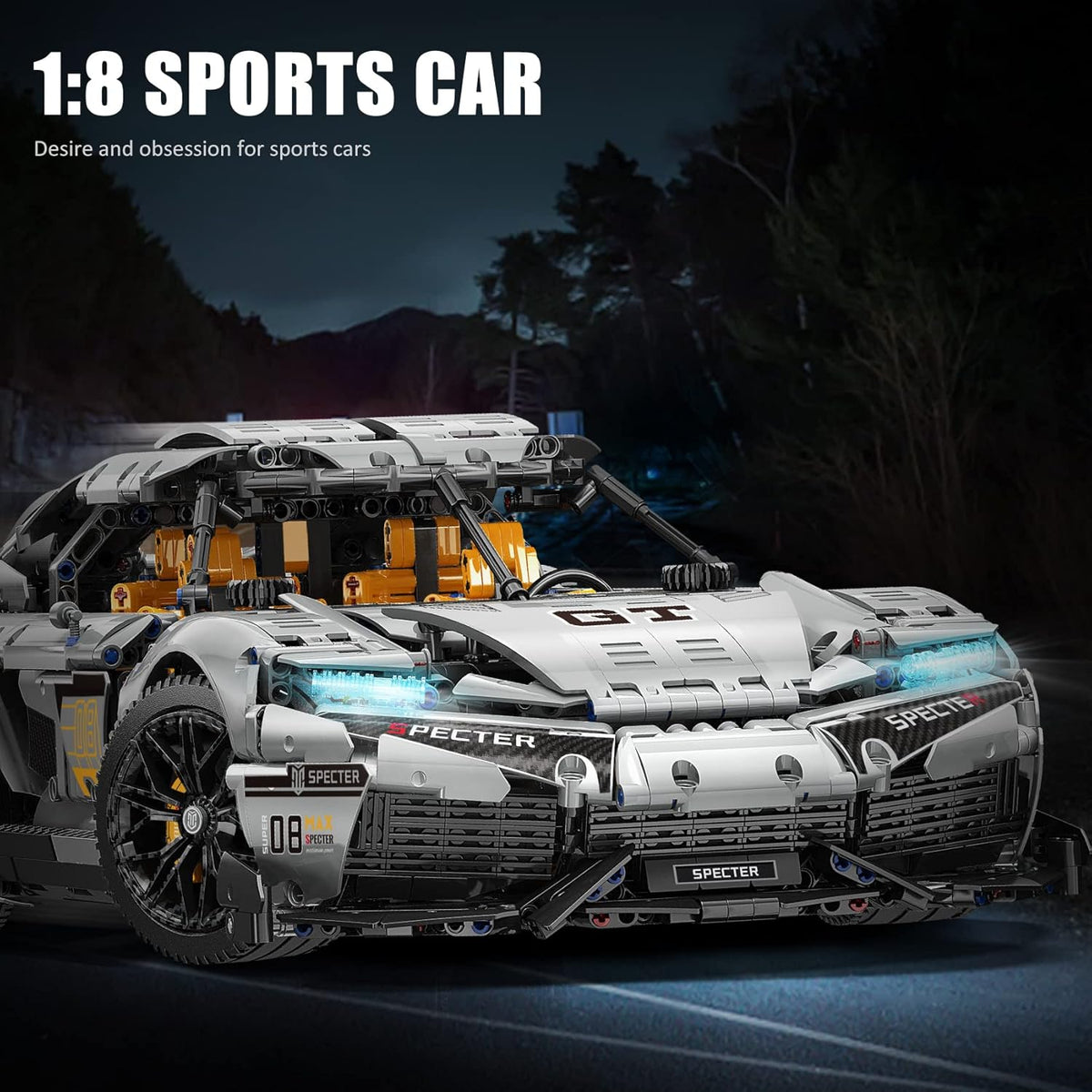 Sports car Building Block Kits 3508 Pieces T174