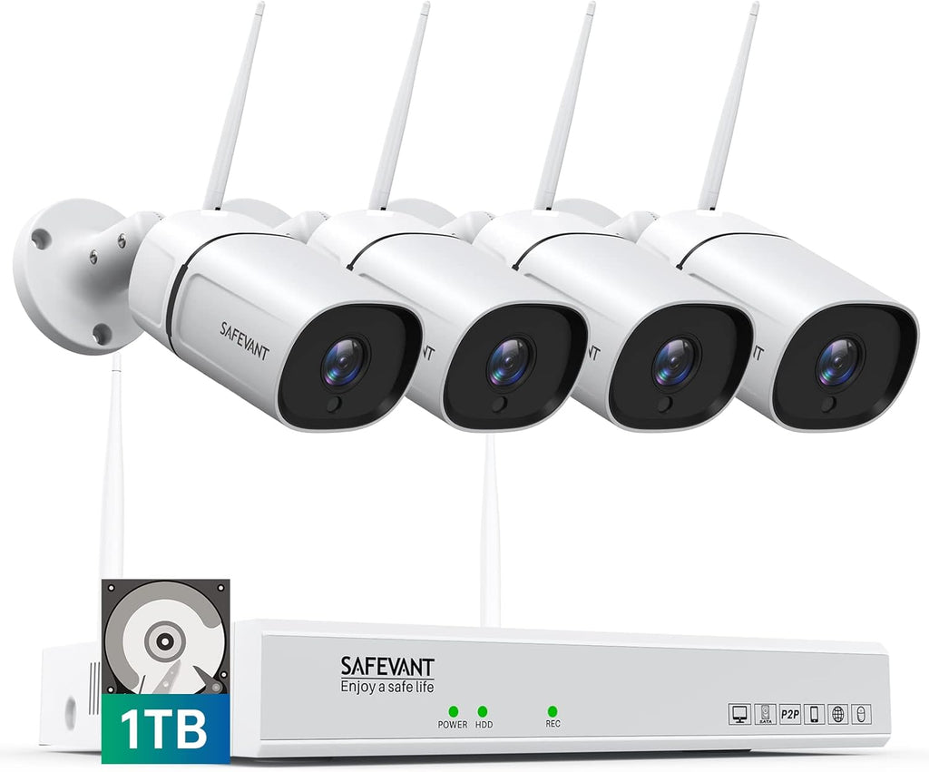 1080P 8 Channel Wireless Security Camera System with 1TB Hard Drive Y333315