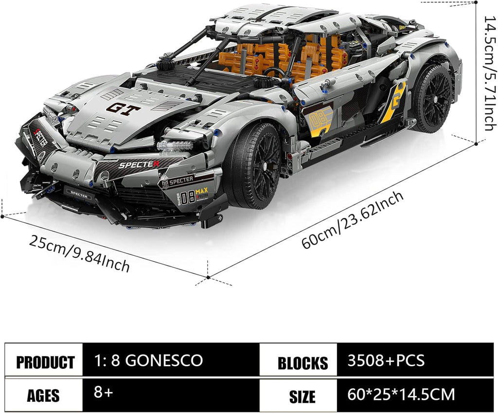 Sports car Building Block Kits 3508 Pieces T174