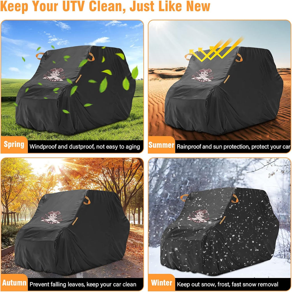 126 inch Waterproof Heavy Duty 420D Oxford Cloth UTV Cover V84329