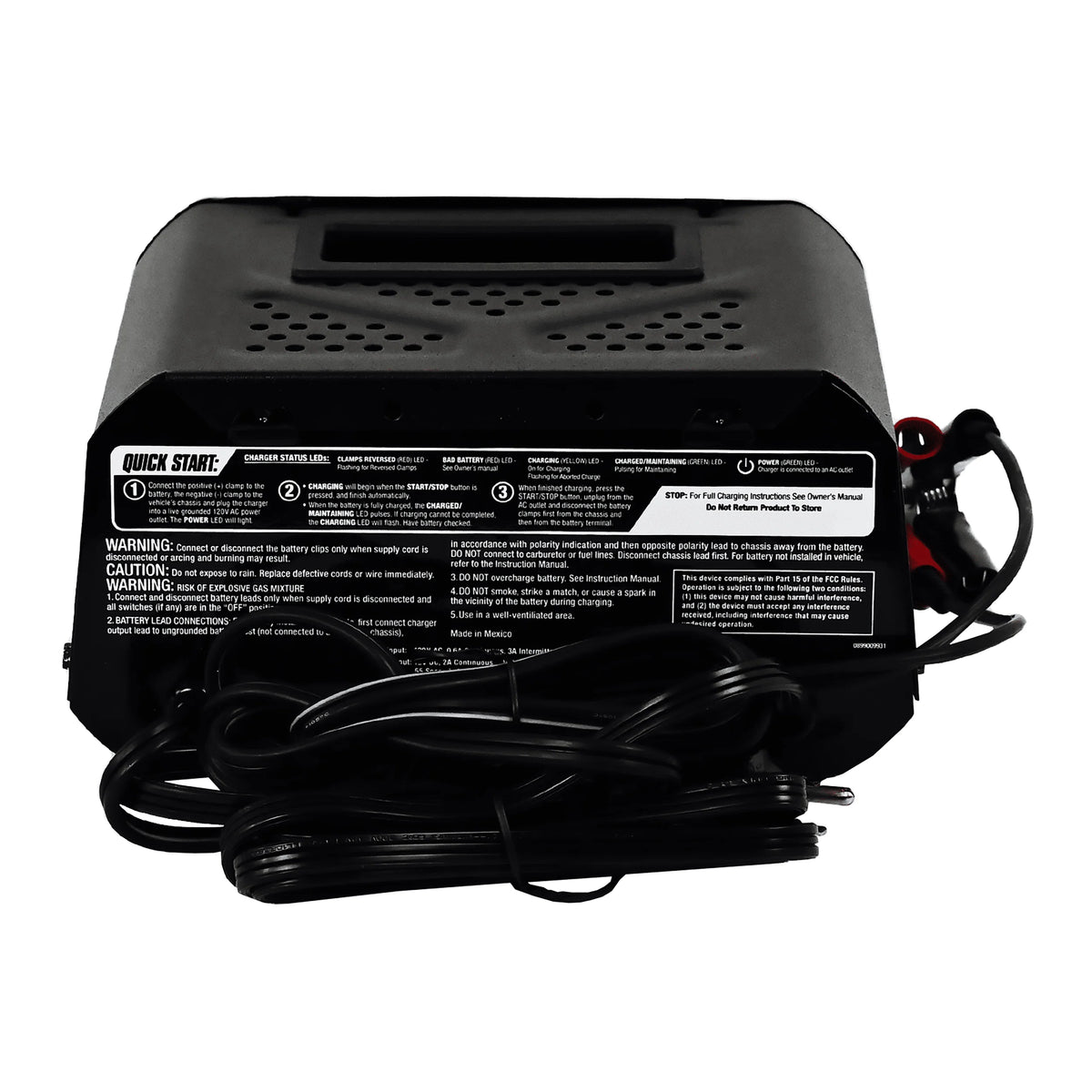10-Amp 12V Fully Automatic Battery Charger and Maintainer K272898