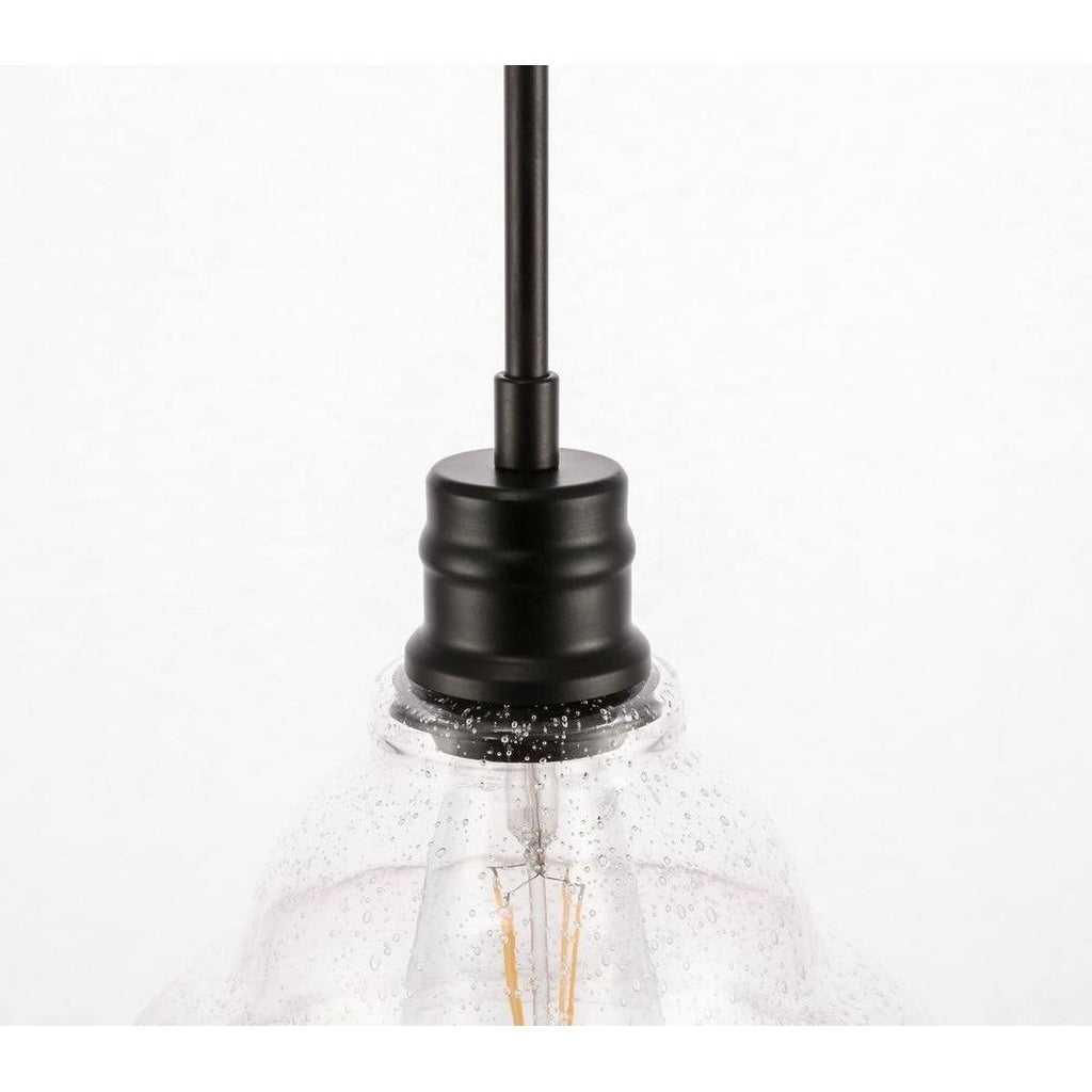 1-Light Clear Seeded Glass Brass K22649