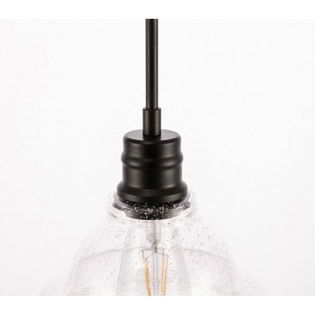1-Light Clear Seeded Glass Brass K22649