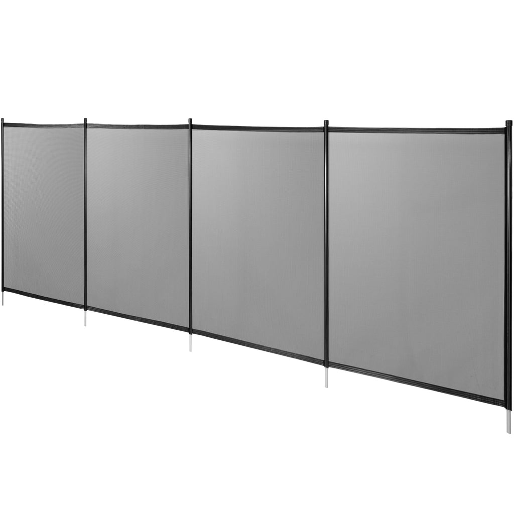 Black 4 x 48 ft Removable Pool Fence Mesh S5434