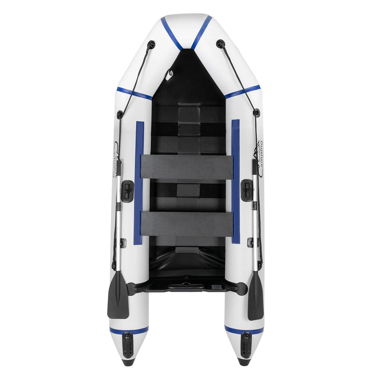 10ft Inflatable Boat, Gray/White H12881