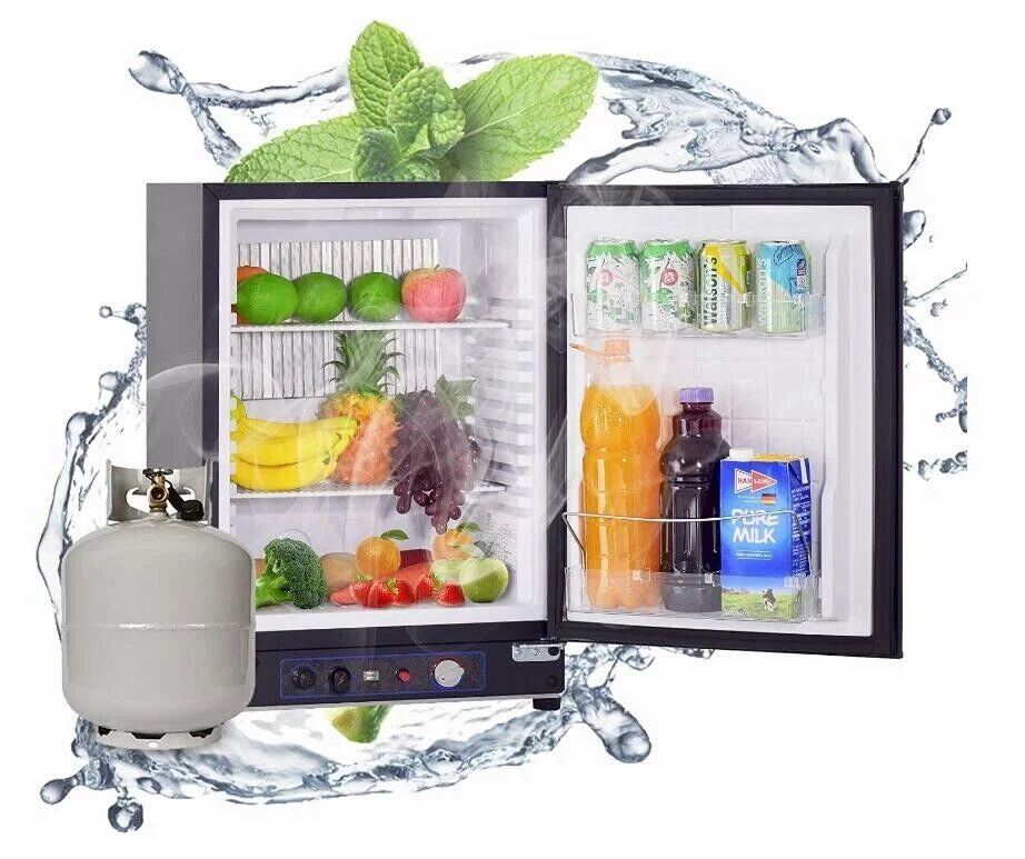 1.4 Cu ft 3 Way Propane Gas Mini Refrigerator Reversible Door W465