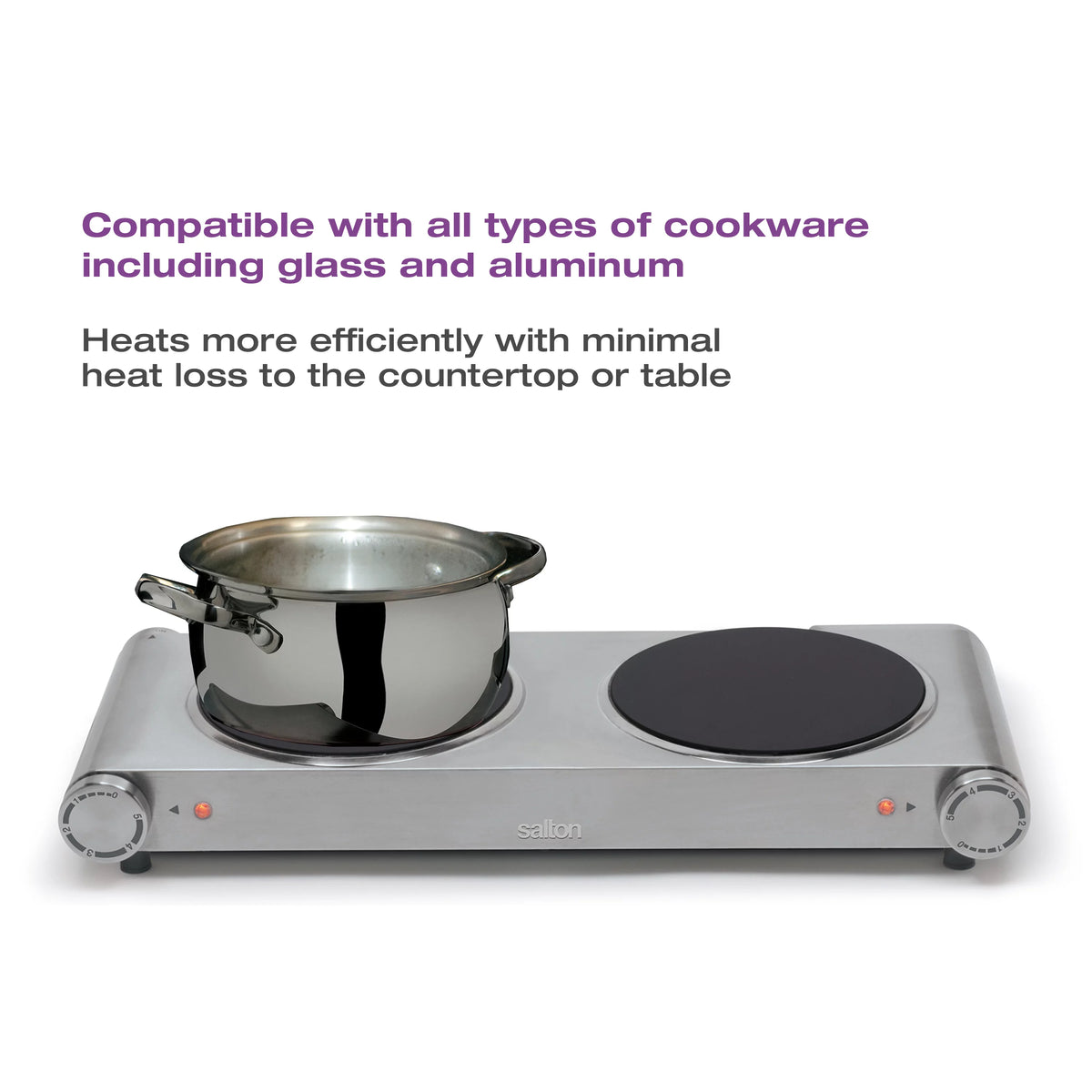 Portable Infrared Cooktop Double Y97974
