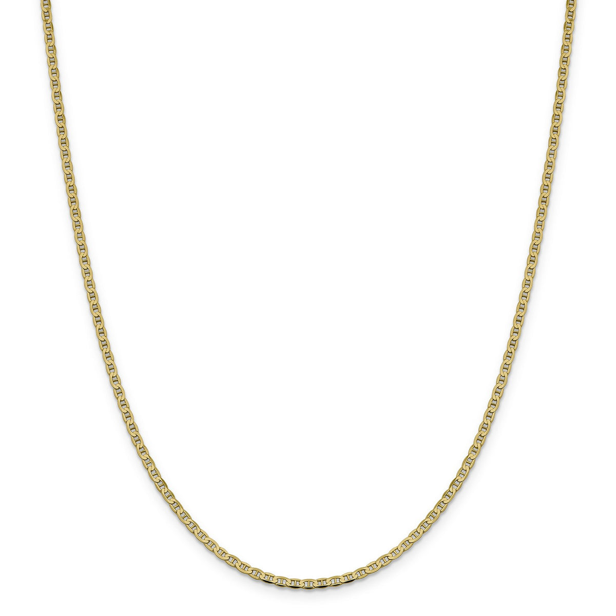 14k Yellow Gold Anchor Chain Necklace P7441