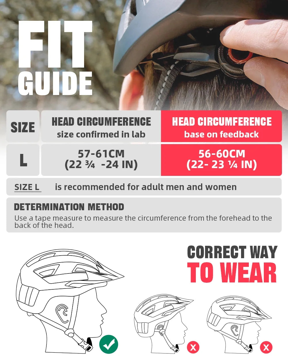 Bike Helmet with Visor and Goggles USB Rechargeable Light Q410