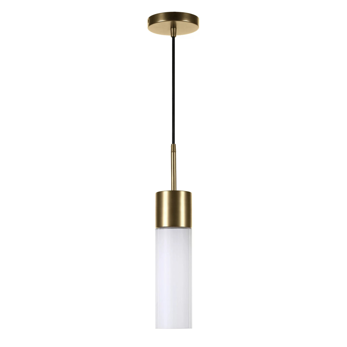 1-Light Pendant with Milk White Glass Shade E442169