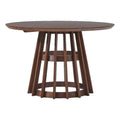 48" Mid-Century Round Wood Pedestal Dining Table A99217