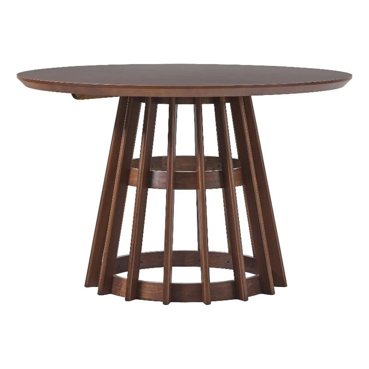 48" Mid-Century Round Wood Pedestal Dining Table A99217