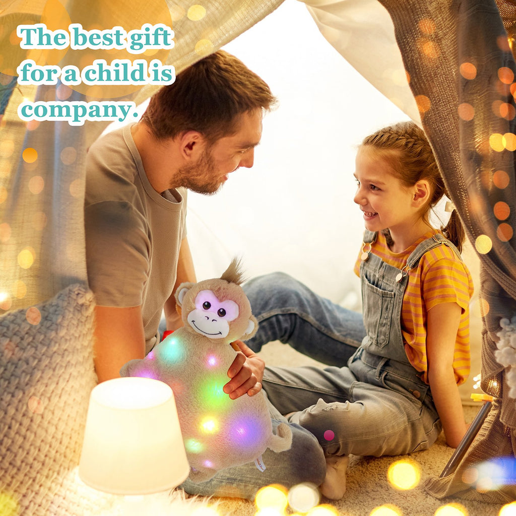 12'' Musical LED Monkey Stuffed Animal Plush Toy N514