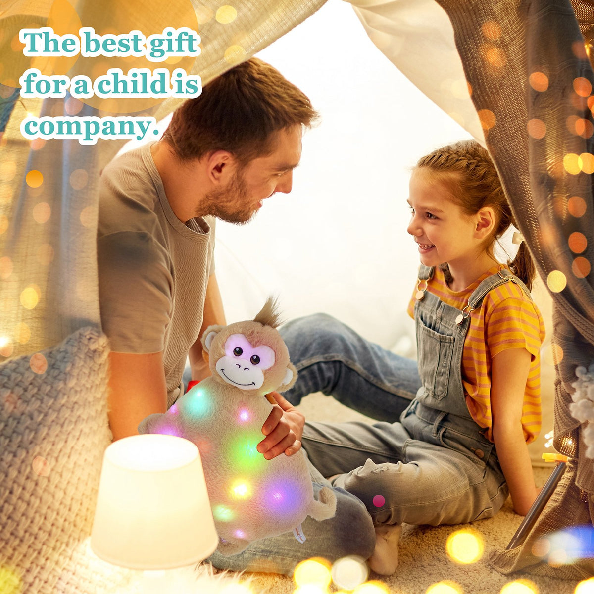 12'' Musical LED Monkey Stuffed Animal Plush Toy N514