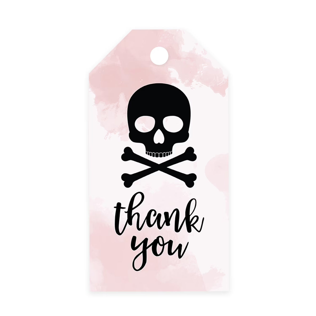 100-Pk Skull Gift Tags With String, 2 x 3.75 inch N5469